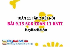 Bài 9.15 SGK Toán 11 Tập 2 Kết nối tri thức: Tìm hệ số a, b của hàm số bậc hai